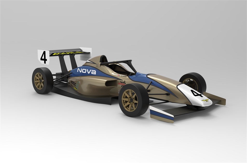 Nordic 4 præsenterer ny formelbil- Aquila Formula Nova skal sikre fremtiden for dansk formelsport.
(Foto: Aquila Racing Cars)